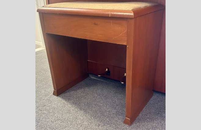 Bentley Satin Teak Mini Upright Piano, Used - All Inclusive Premium Package (SN:136440) - Image 17